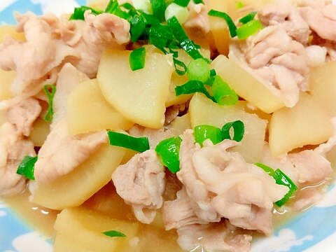 電子レンジde簡単！(^^)豚肉と大根の甘酢煮♪